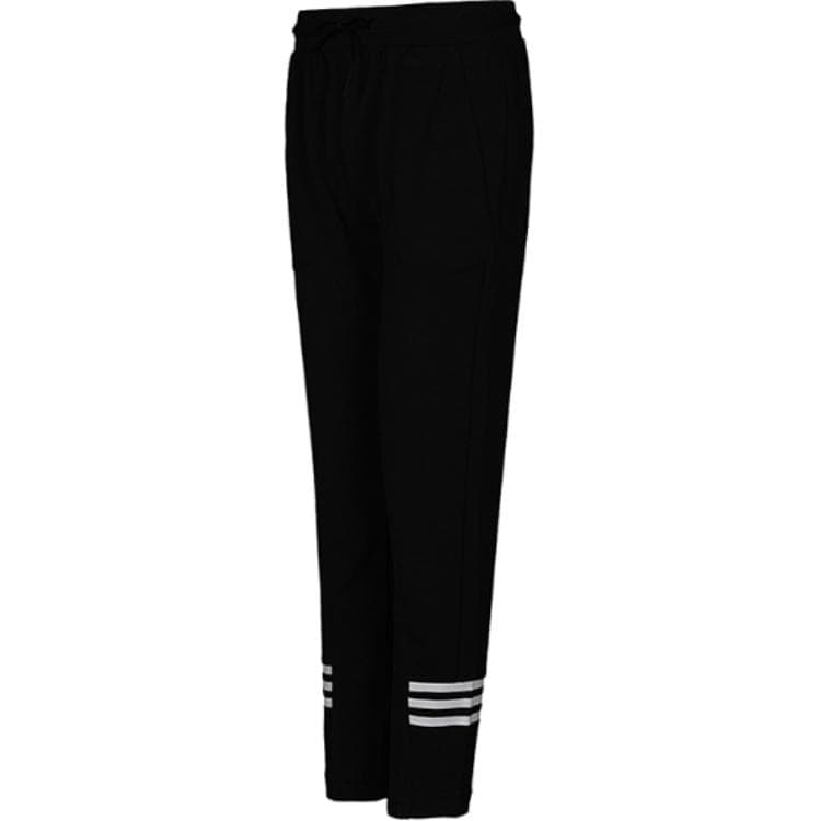 Штаны Adidas Neo Вязаные Спортивные Брюки Женские Черные - изображение 3