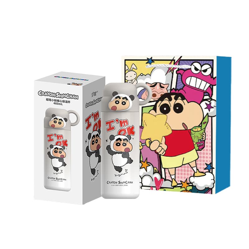 Crayon Shinchan Термос-подстаканник Набор в подарочной коробке 460 мл - изображение 1