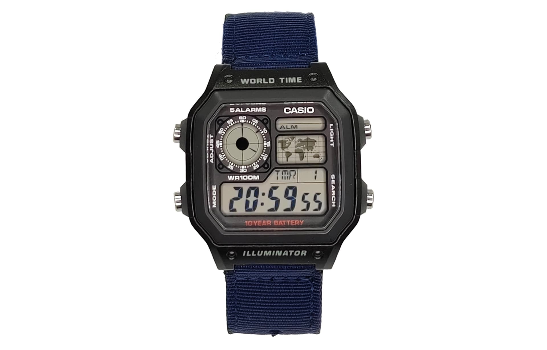 Часы Casio AE-1200WH-1A Nylon Blue - изображение 1
