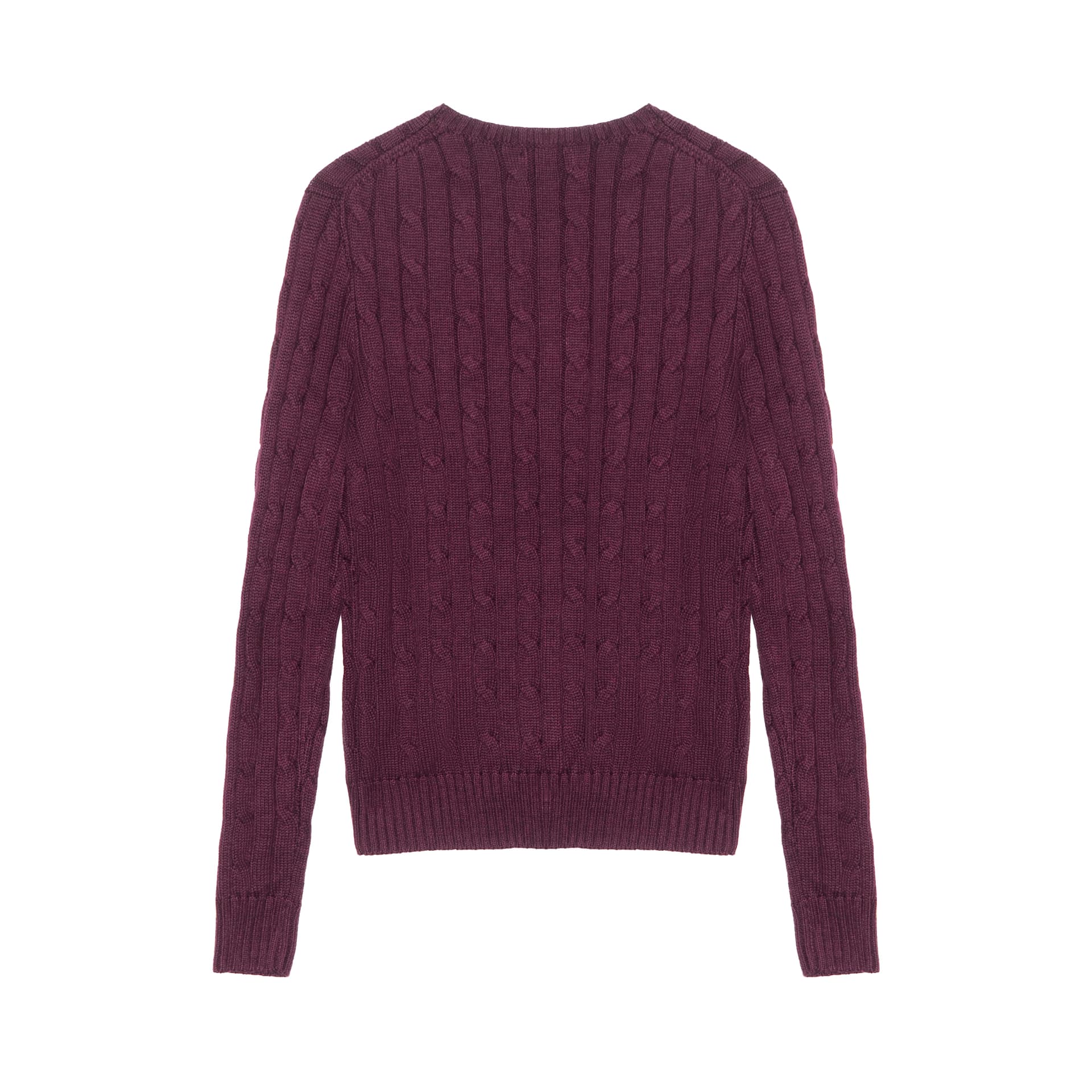 Кофта Polo Ralph Lauren SS24 Трикотаж Стандартный размер Женские Классический Бургундский - изображение 2
