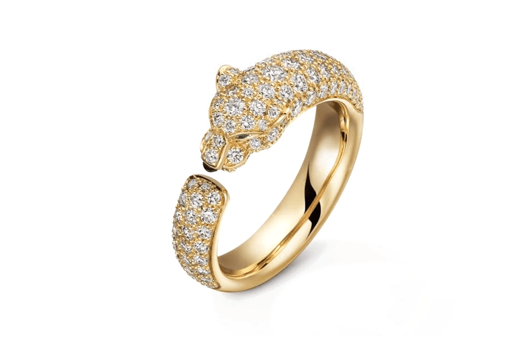 Кольцо Cartier Panther Ring Gold - изображение 2