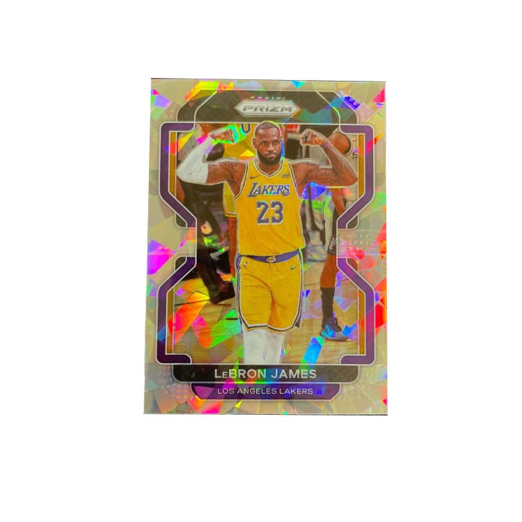 Коллекционные карточки Panini 2021 22 Prizm Лейкерс Король Леброн Джеймс Старый Человек Серебряный Круш Звезда Карта Карта Товар Access - изображение 1