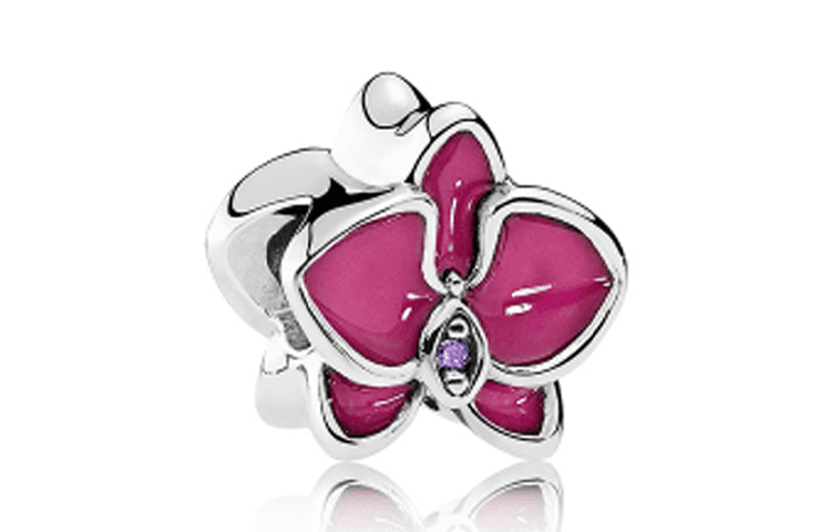 Украшение Pandora Orchid Charm - изображение 1
