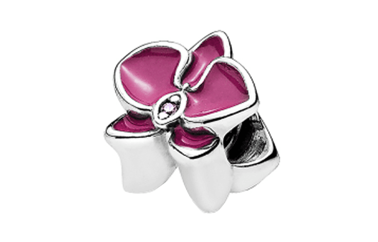 Украшение Pandora Orchid Charm - изображение 2