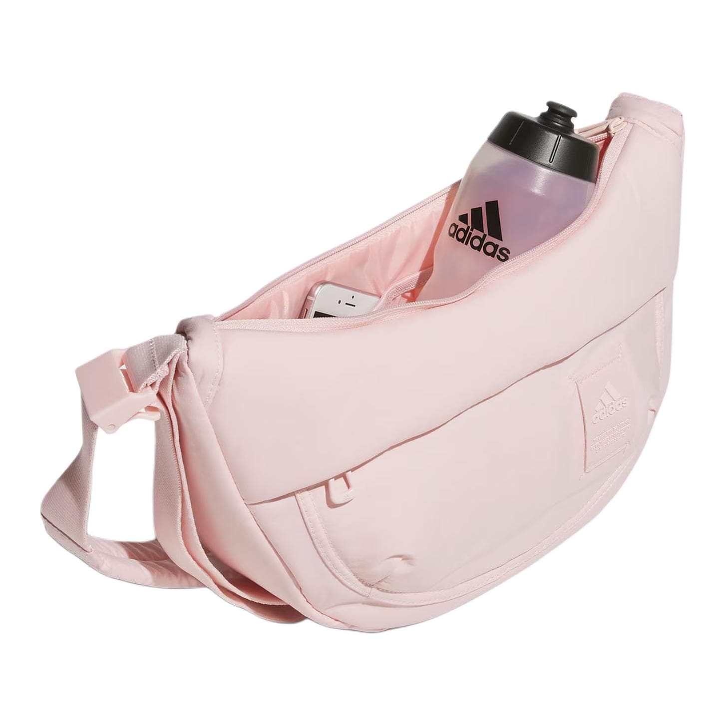 Мини-сумка Adidas Переработанный полиэстер Сумка через плечо Сумка на плечо Стандартная Женская Розовая - изображение 4