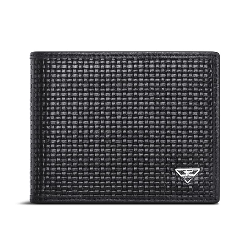 Кошелек SEPTWOLVES Бизнес Casual Кожаный Кошелек для монет из коровьей кожи Мужской Черный - изображение 1