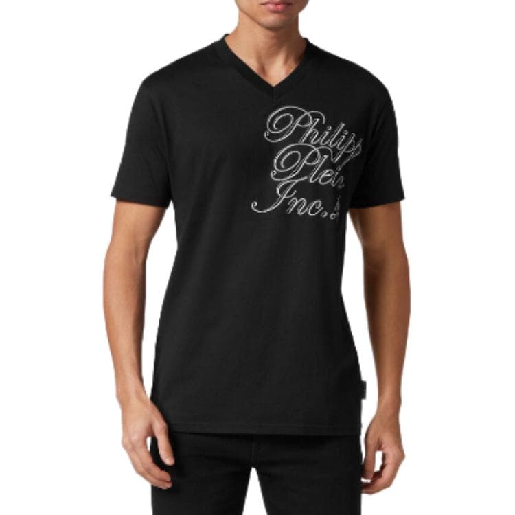 Футболка PHILIPP PLEIN T-Shirt V Neck Ss Philipp Plein Tm VT - изображение 3