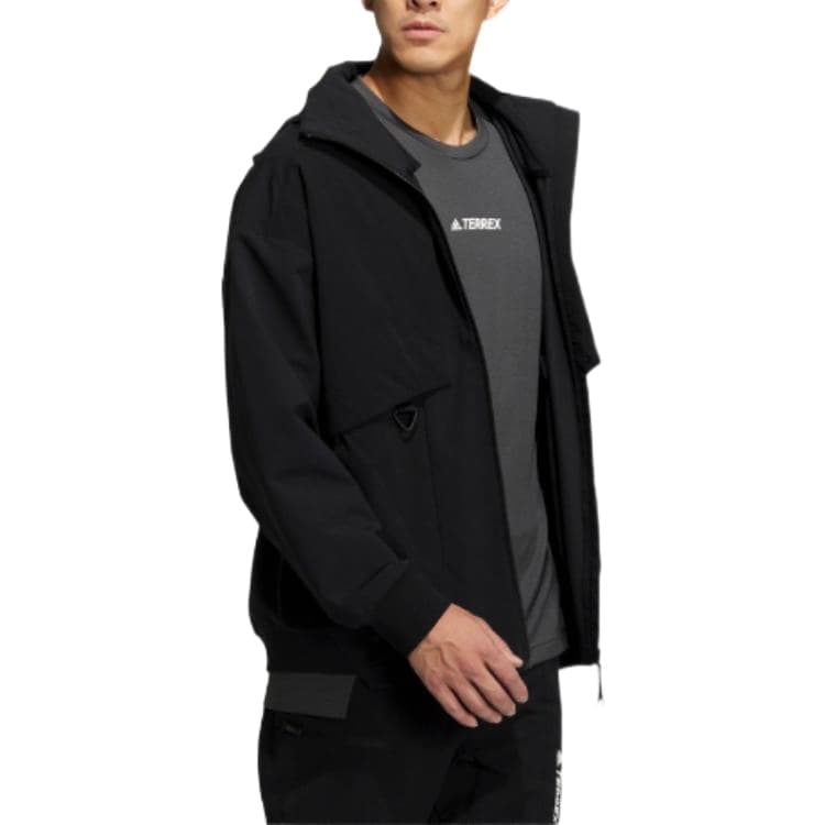 Куртка adidas Terrex Logo Jacket Black - изображение 4
