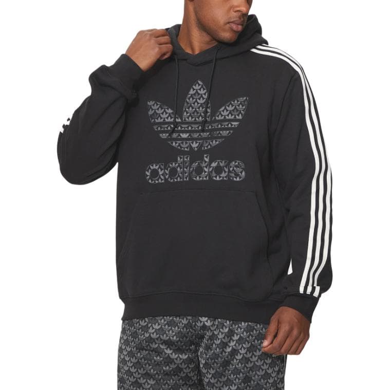 Худи adidas originals Classic Mono Graphic Hoodie Logo - изображение 4