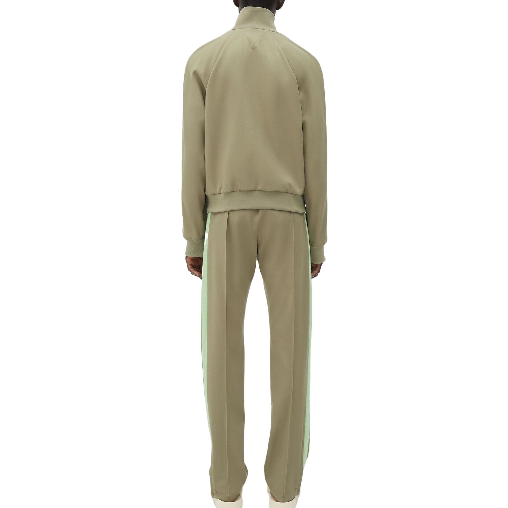 Куртка Bottega Veneta SS23 Striped Sleeve Jacket Green - изображение 4