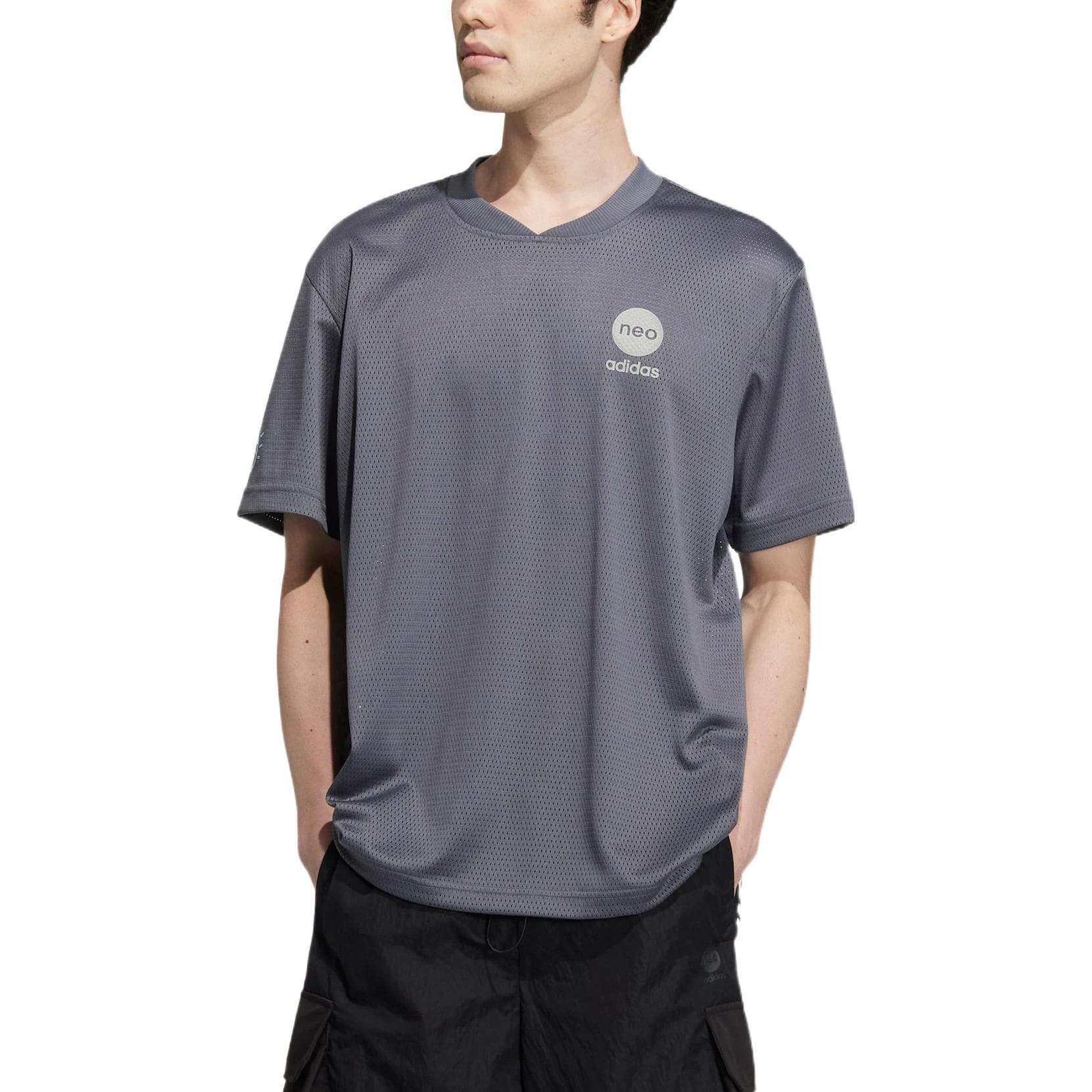Футболка adidas neo M Bb Mesh Tee T - изображение 2