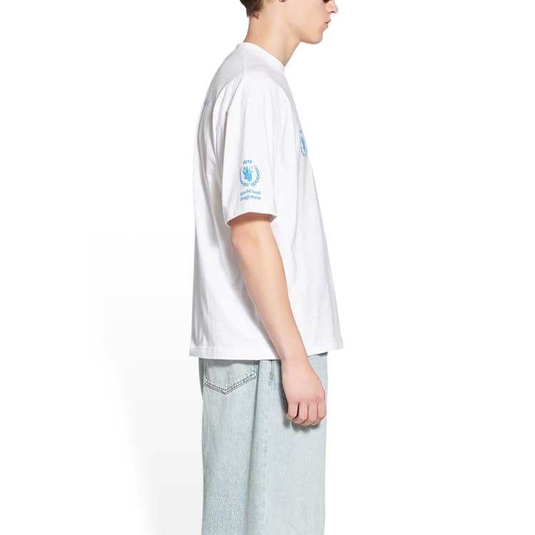 Футболка Balenciaga x WFP FW22 Logo T-Shirt White - изображение 5