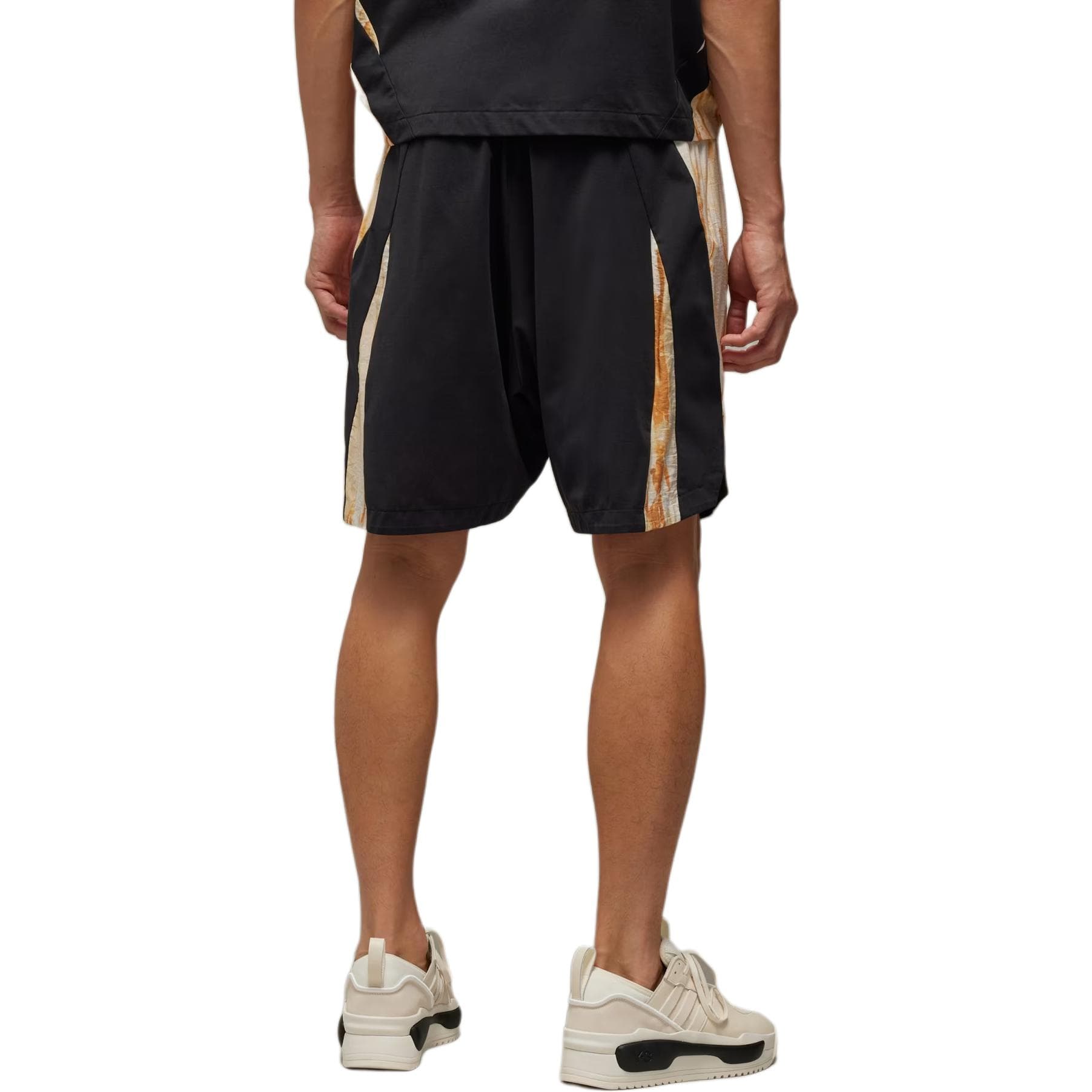 Шорты Y-3 Rust Dye Shorts Логотип Многоцветный Состаренный Экстра свободный Прямой фасон Повседневные шорты Мужской Многоцветный - изображение 3
