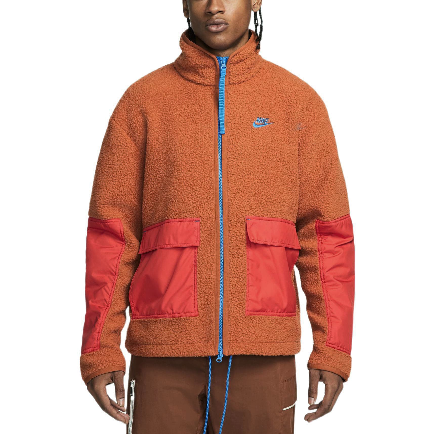 Nike Fleece Logo Jacket Orange - изображение 4