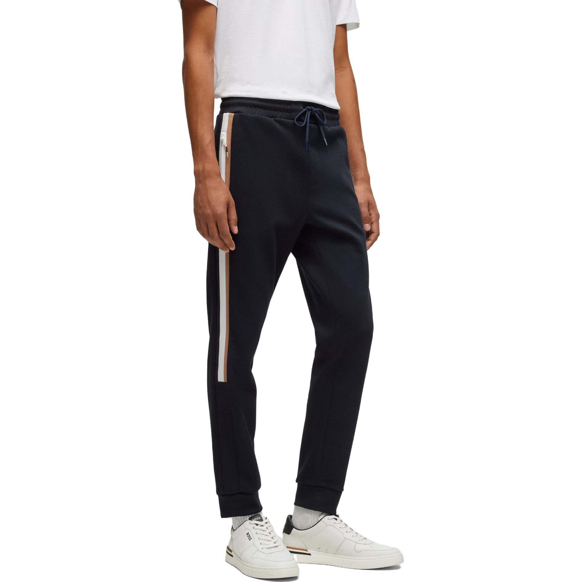 Штаны Hugo Boss Спортивные трикотажные брюки Мужские Морской синий - изображение 2