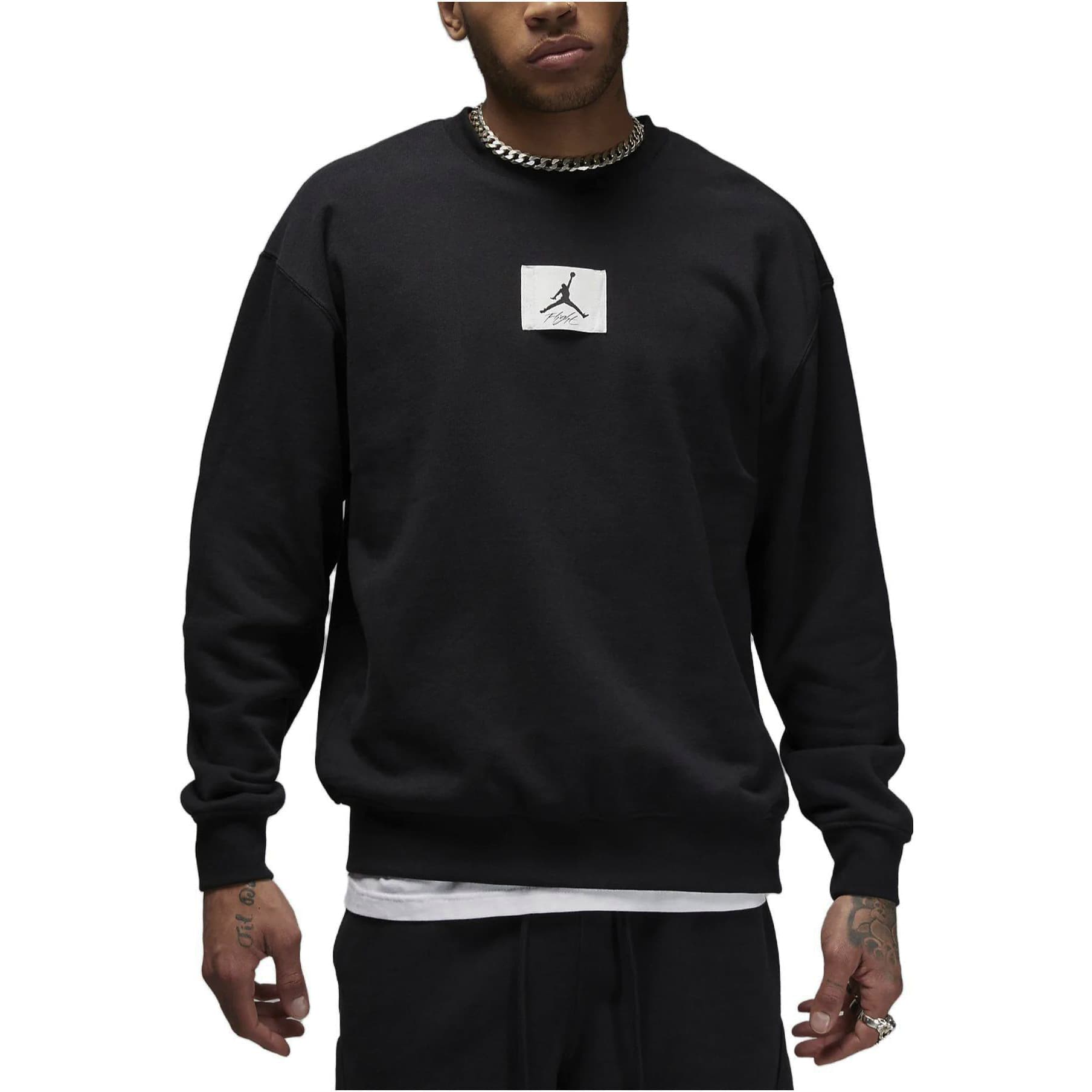 Кофта Jordan Logo Crewneck Sweatshirt Black - изображение 4