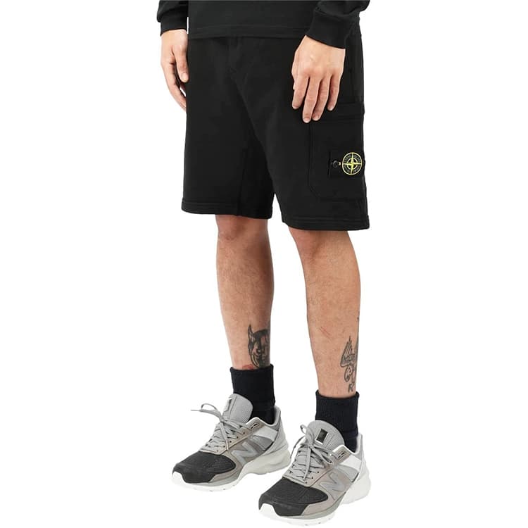 Шорты Stone Island Logo Shorts Black - изображение 4