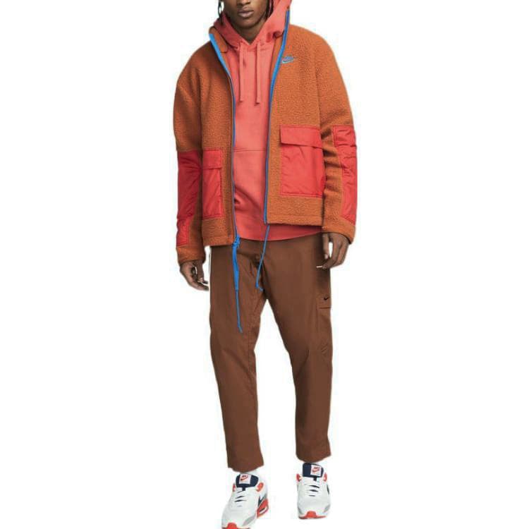 Nike Fleece Logo Jacket Orange - изображение 3