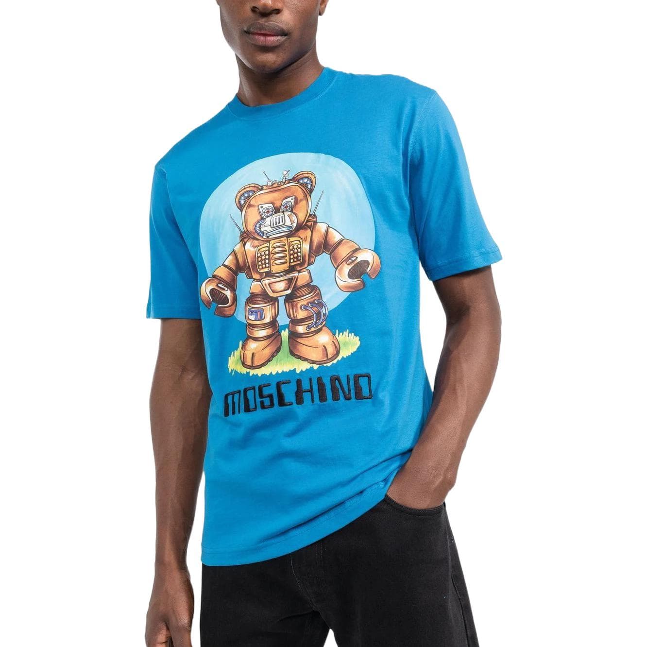 Футболка MOSCHINO SS22 Robo Teddy LogoT - изображение 4