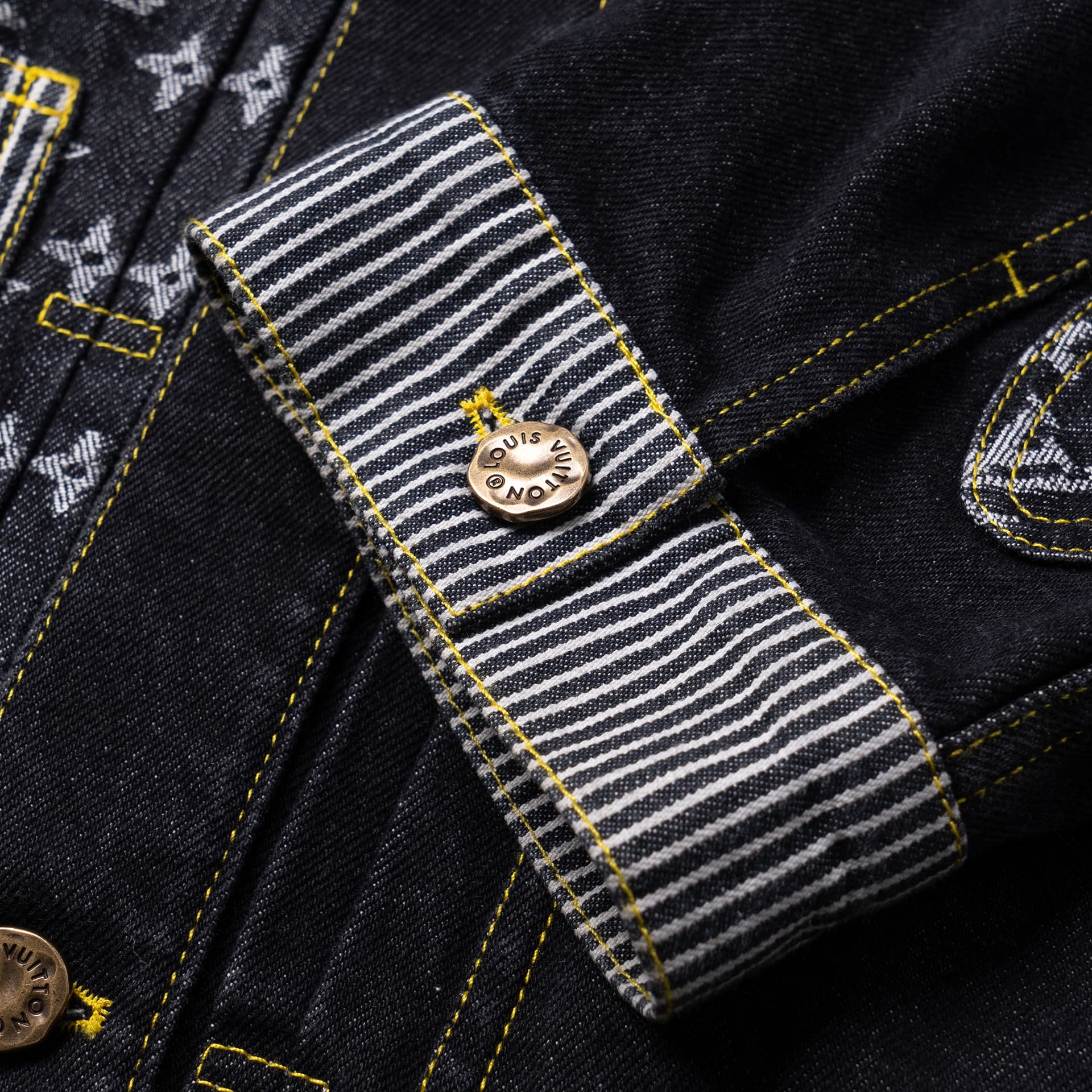 Джинсовая куртка Louis Vuitton Denim Jacket Black - изображение 10