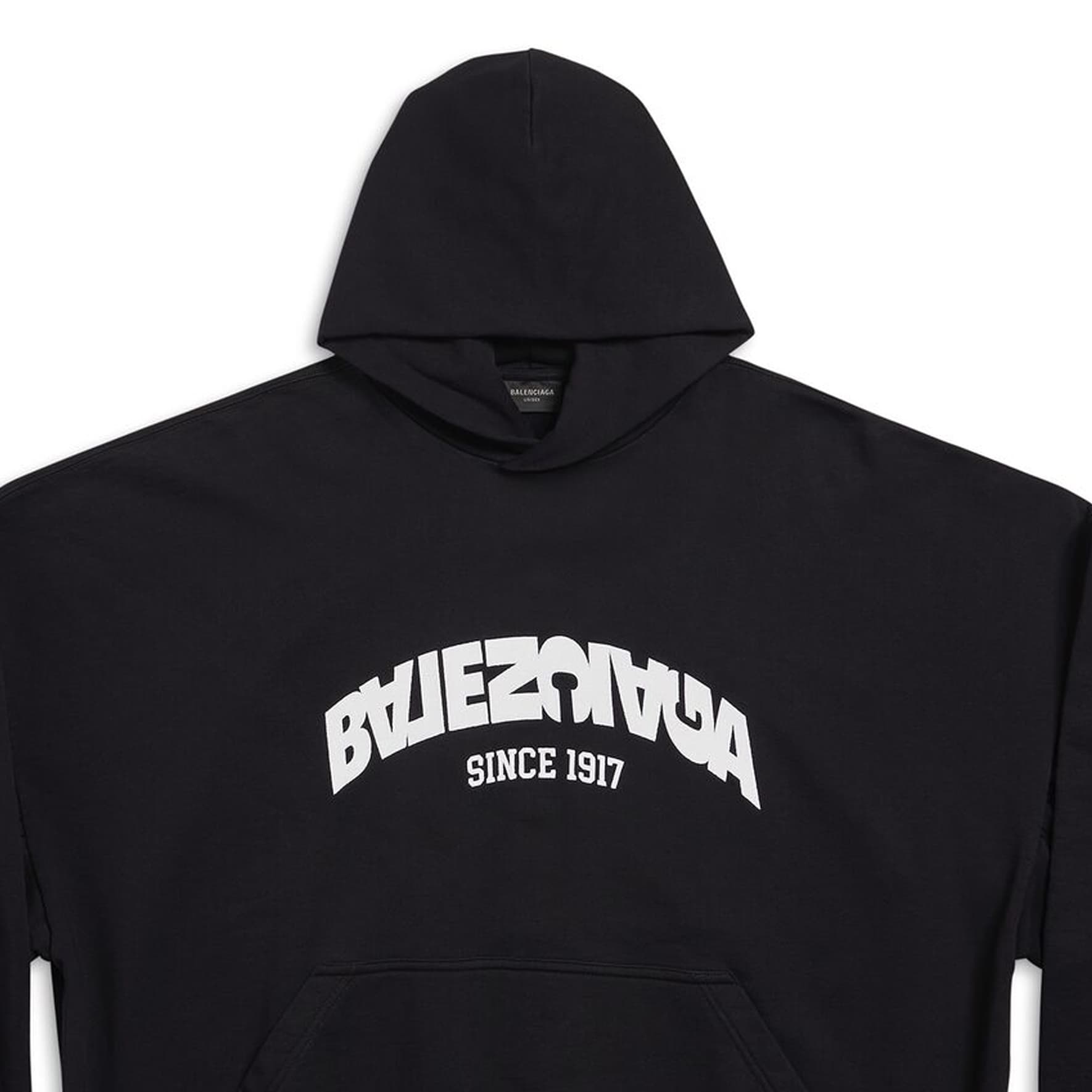 Худи Balenciaga FW23 Logo Hoodie Black - изображение 9