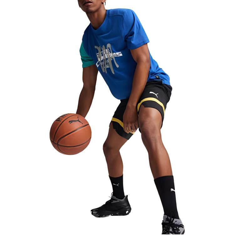 Тренировочные штаны PUMA The Golden Ticket Men's Basketball Shorts logo - изображение 4