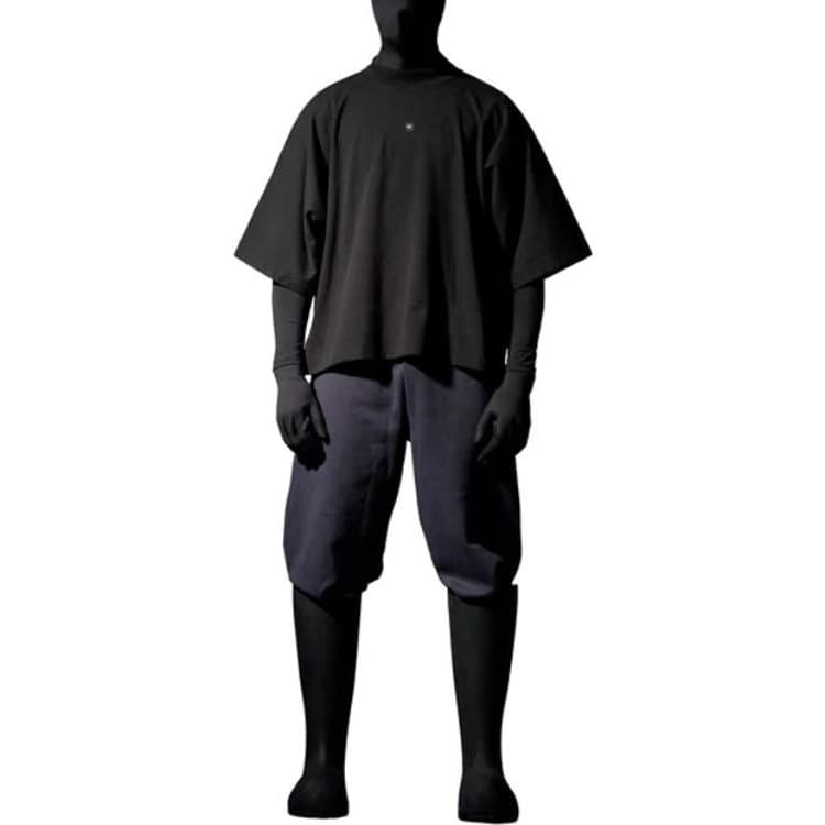 Футболка YEEZY x Gap x Balenciaga Logo No Seam Tee Black - изображение 3