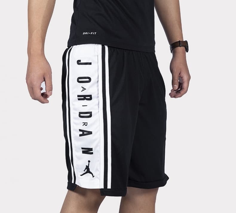 Баскетбольные шорты Jordan HBR Basketball Shorts Black White - изображение 5