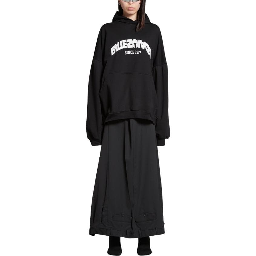 Худи Balenciaga FW23 Logo Hoodie Black - изображение 6