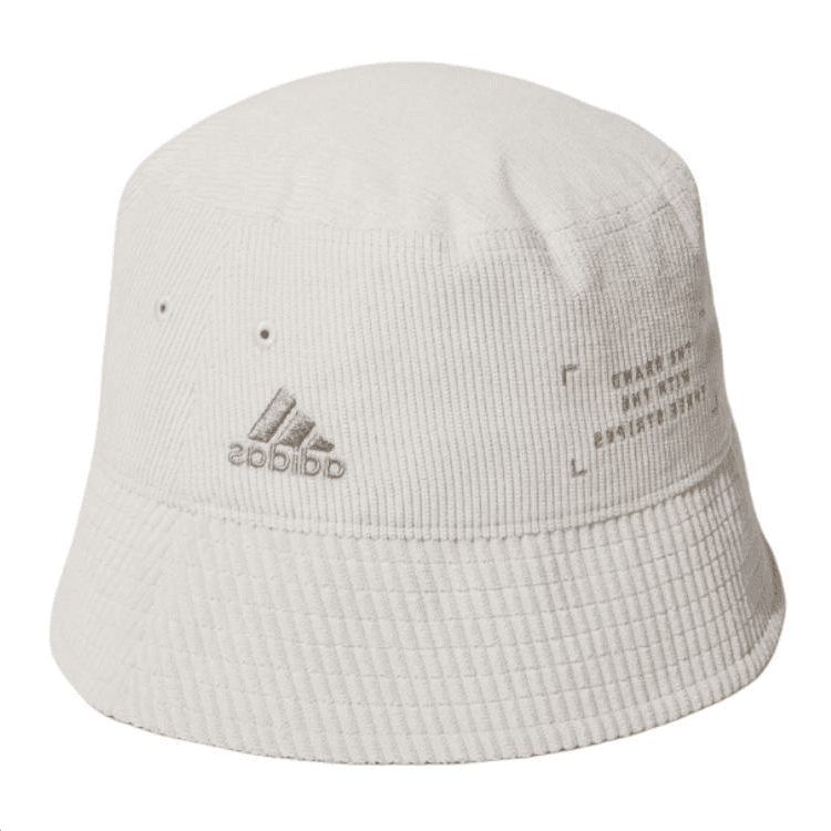 Панама Adidas Переработанный полиэстер вельвет Шляпа ведро Женская Белая - изображение 1