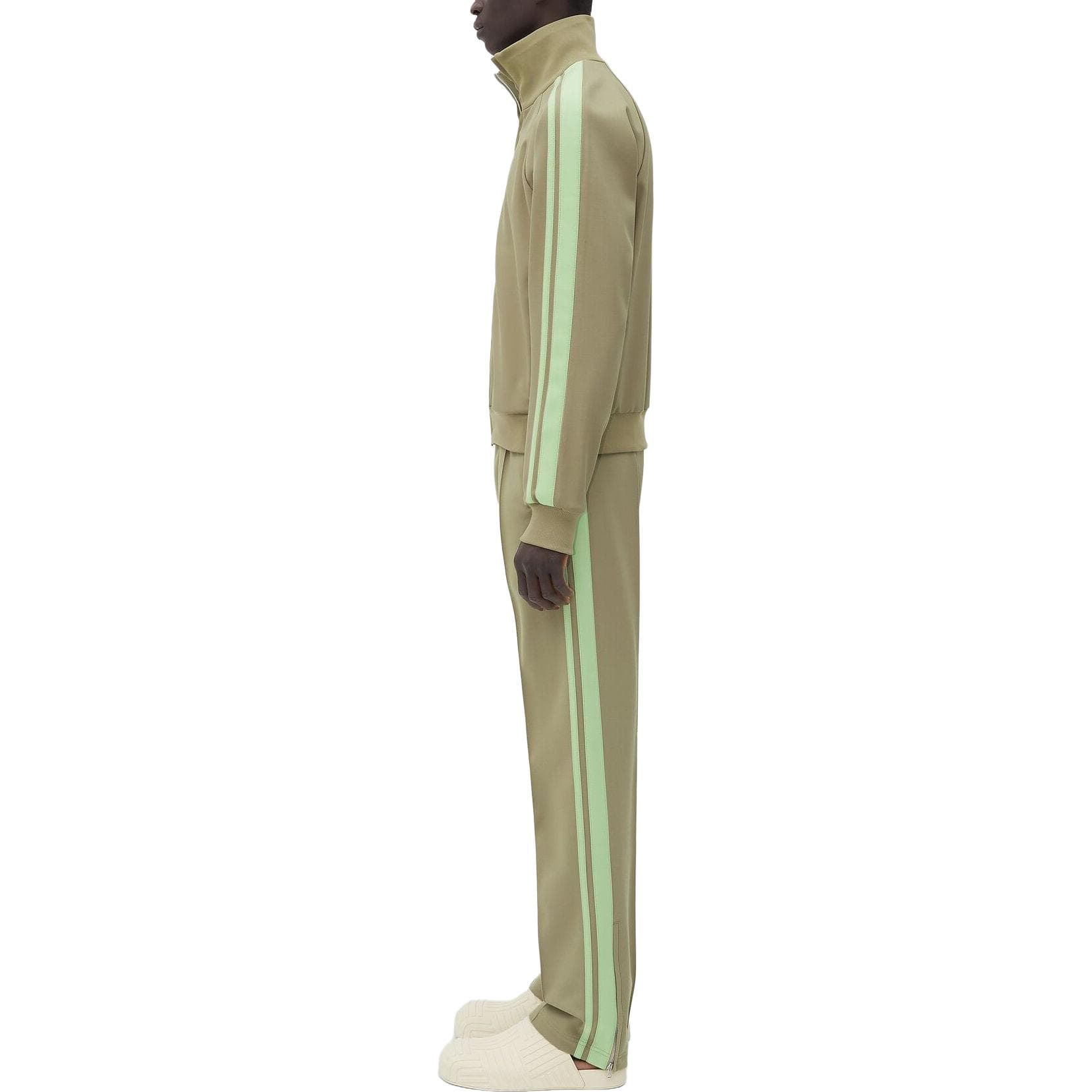 Куртка Bottega Veneta SS23 Striped Sleeve Jacket Green - изображение 3
