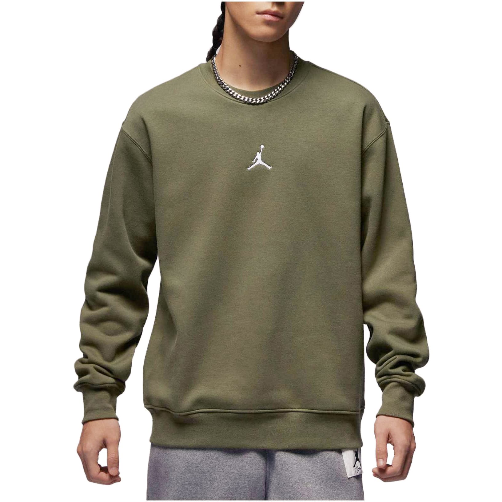 Кофта Jordan Essentials Crewneck Sweatshirt Olive - изображение 4