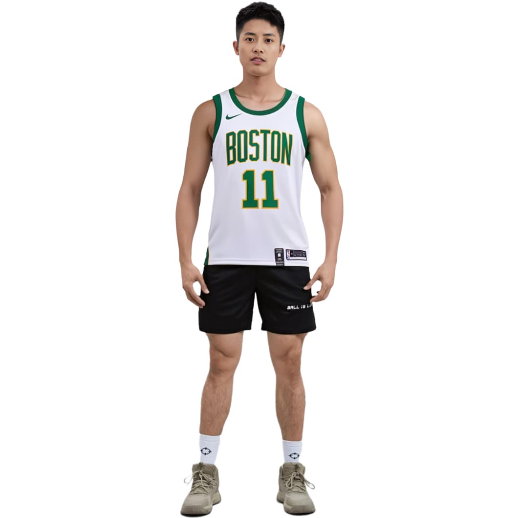 Баскетбольная майка Nike NBA Jersey Kyrie Irving Celtics 11 White Green - изображение 7