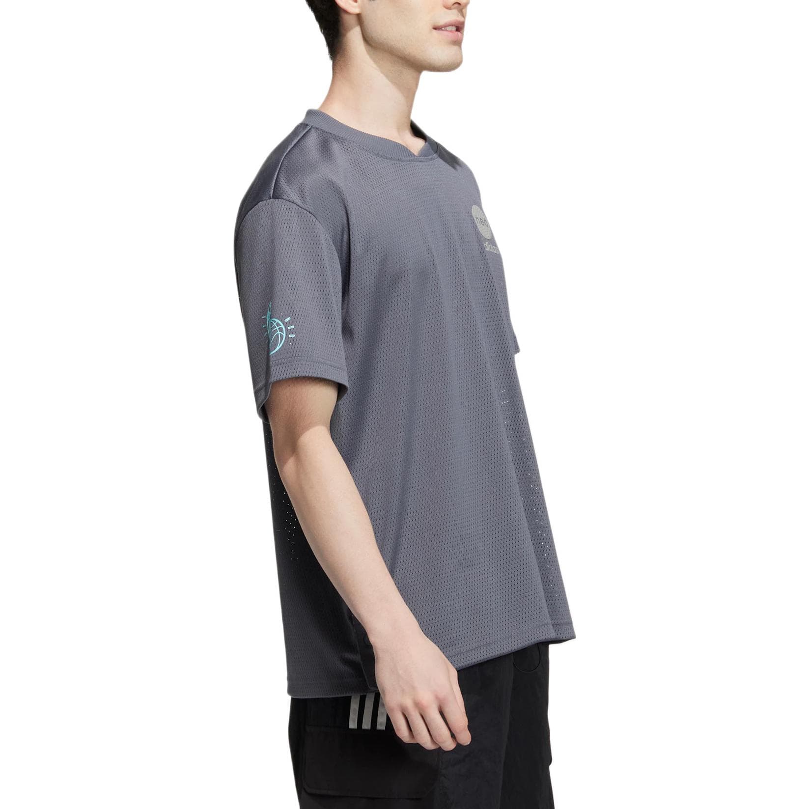 Футболка adidas neo M Bb Mesh Tee T - изображение 4