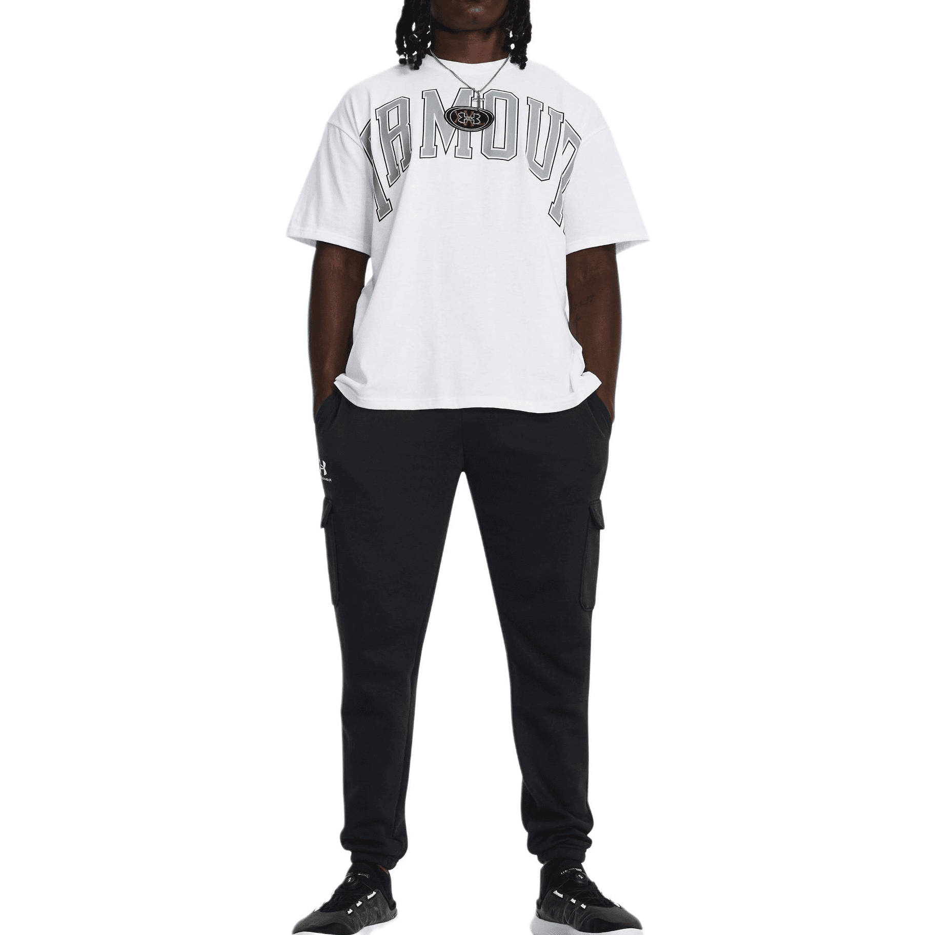 Штаны Under Armour FW23 UA Essential Fleece Cargo Pants - изображение 3