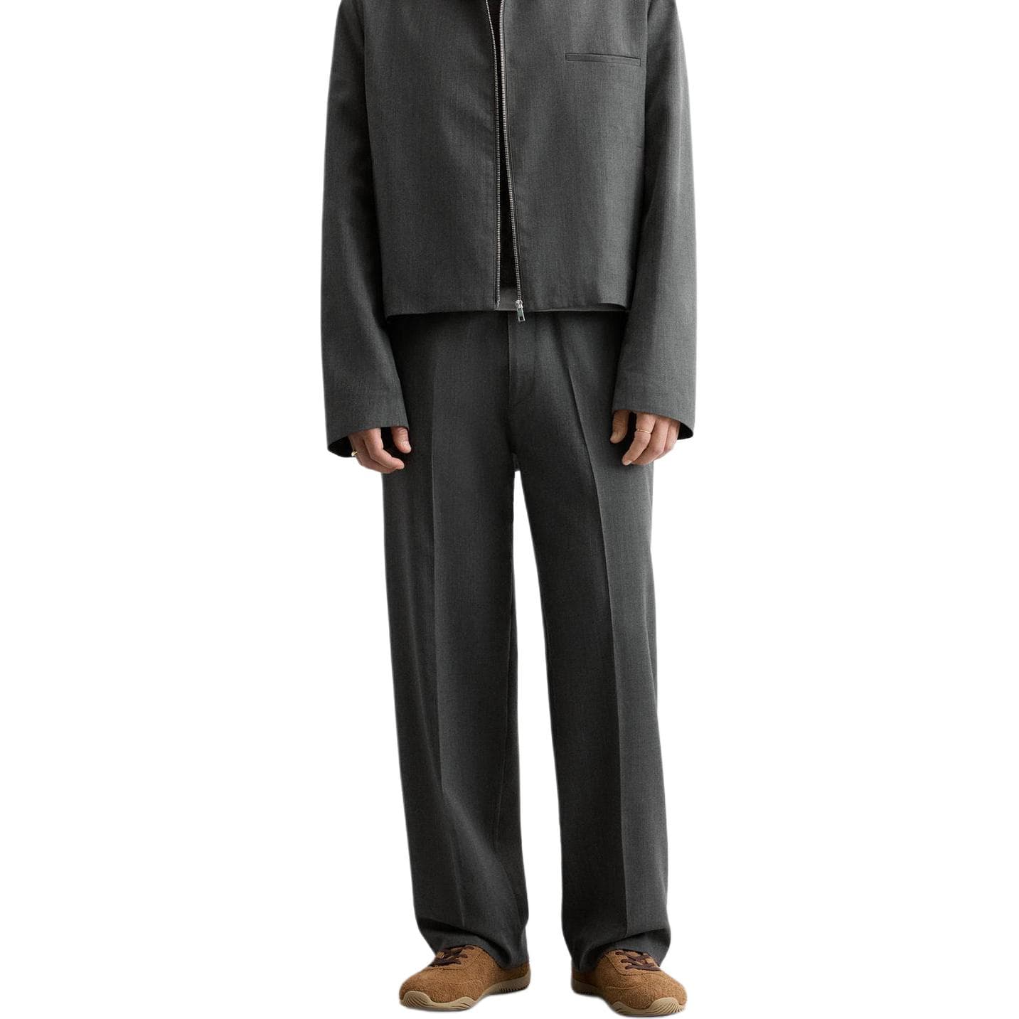 Штаны ZARA Gray Men's Casual Pants ZARA Серый Мужской Повседневный Брюки - изображение 3