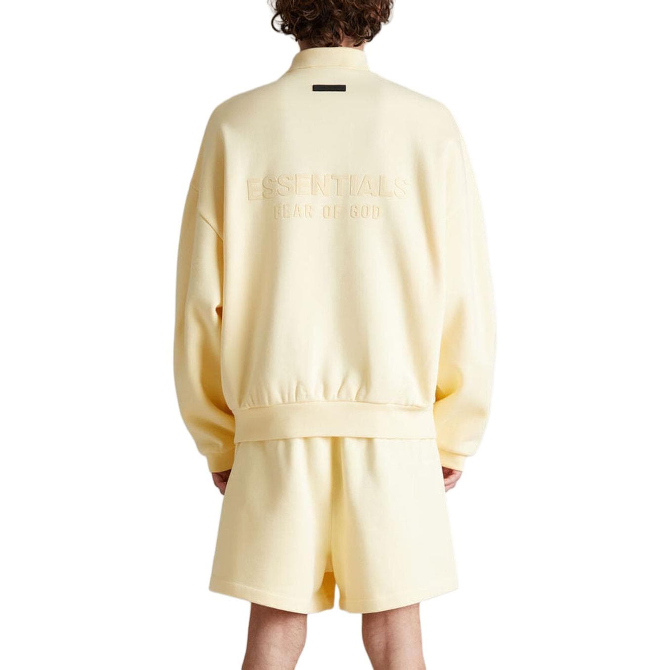 Кофта Fear of God Essentials SS24 Longsleeve Polo Polo GARDEN YELLOW - изображение 5