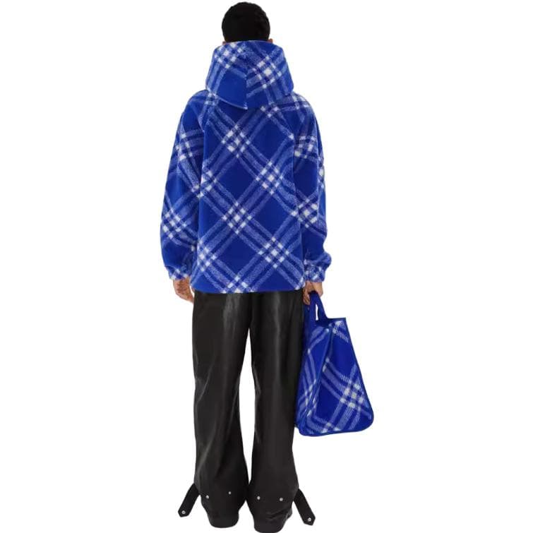 Худи Burberry FW23 Check Hoodie - изображение 4