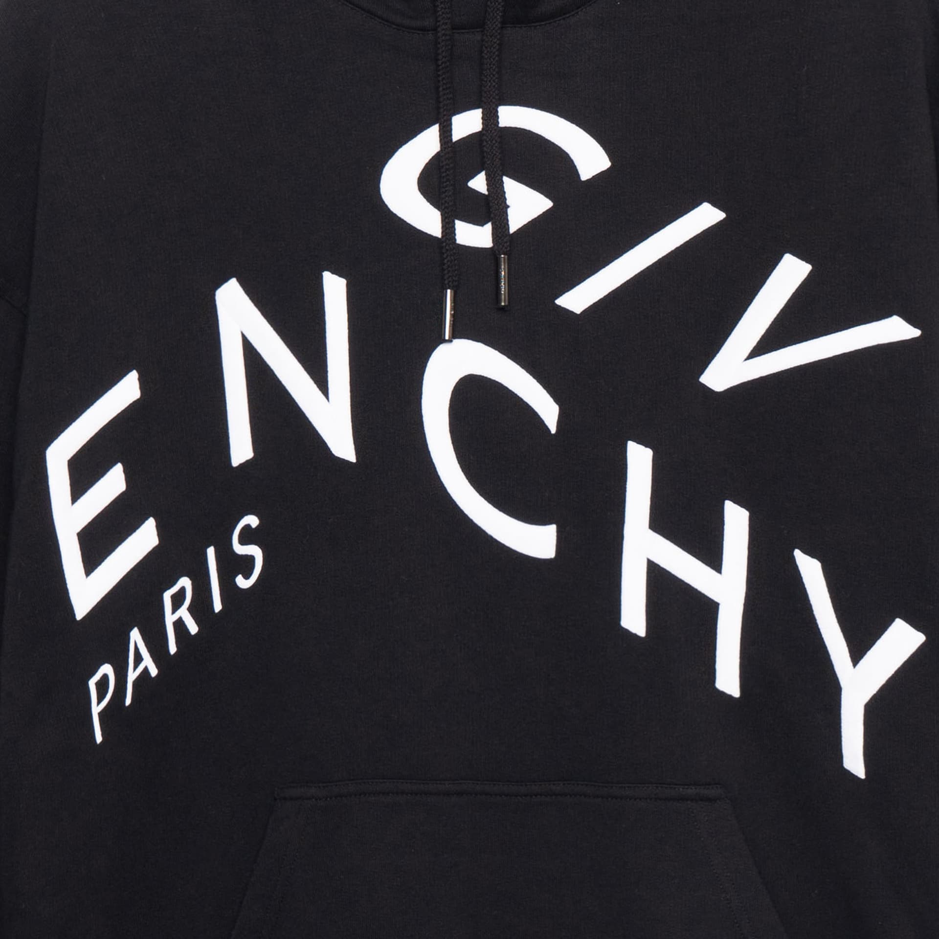Худи Givenchy Logo Embroidered Hoodie Black - изображение 7