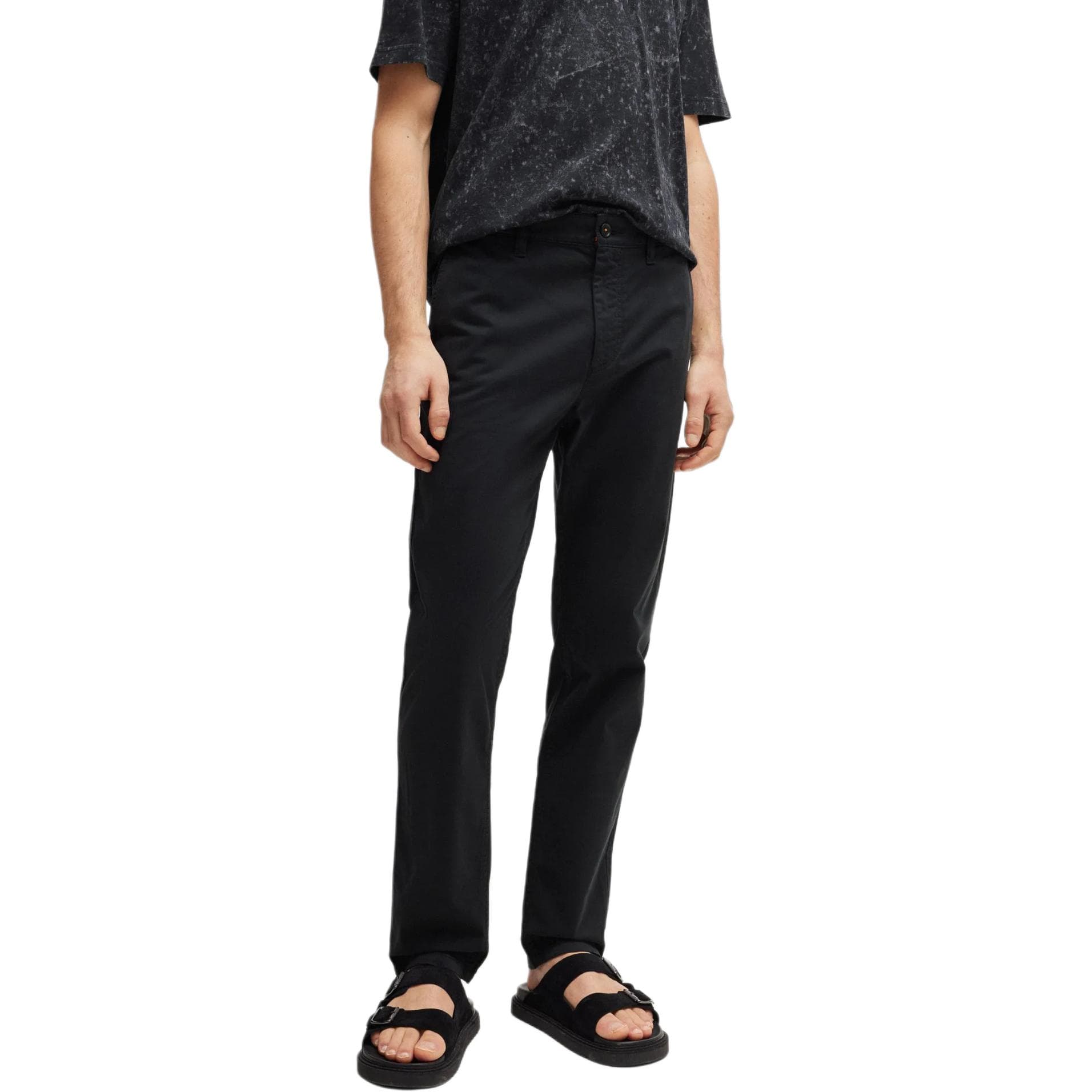 Штаны HUGO BOSS SS24 Повседневные брюки Мужские Черные - изображение 2