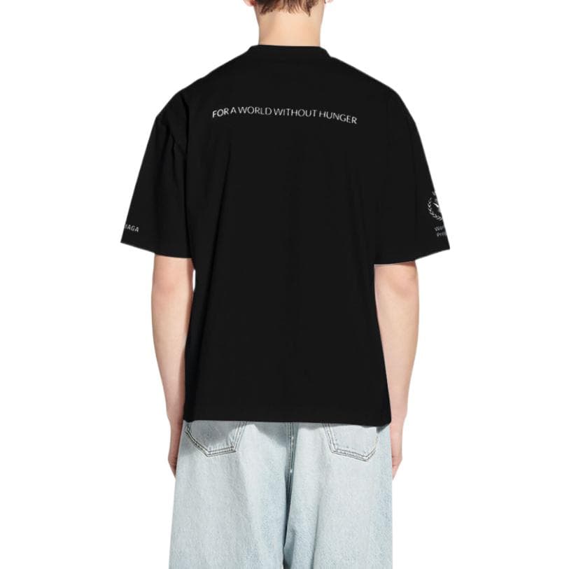 Футболка Balenciaga x WFP FW22 Logo T-Shirt Black - изображение 7