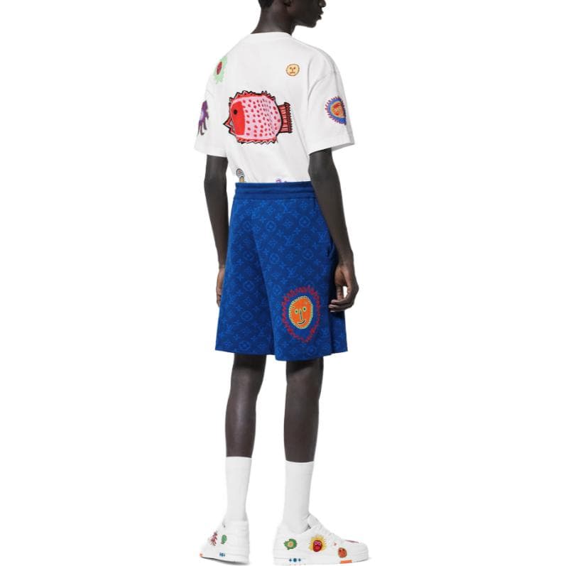 Шорты Louis Vuitton x Yayoi Kusama SS23 Shorts Blue - изображение 3