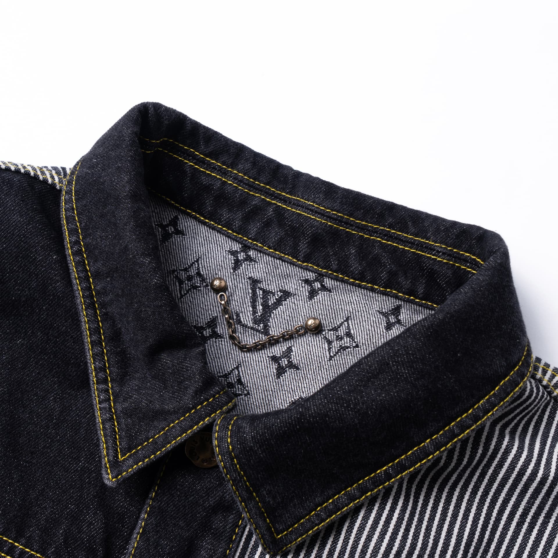Джинсовая куртка Louis Vuitton Denim Jacket Black - изображение 8