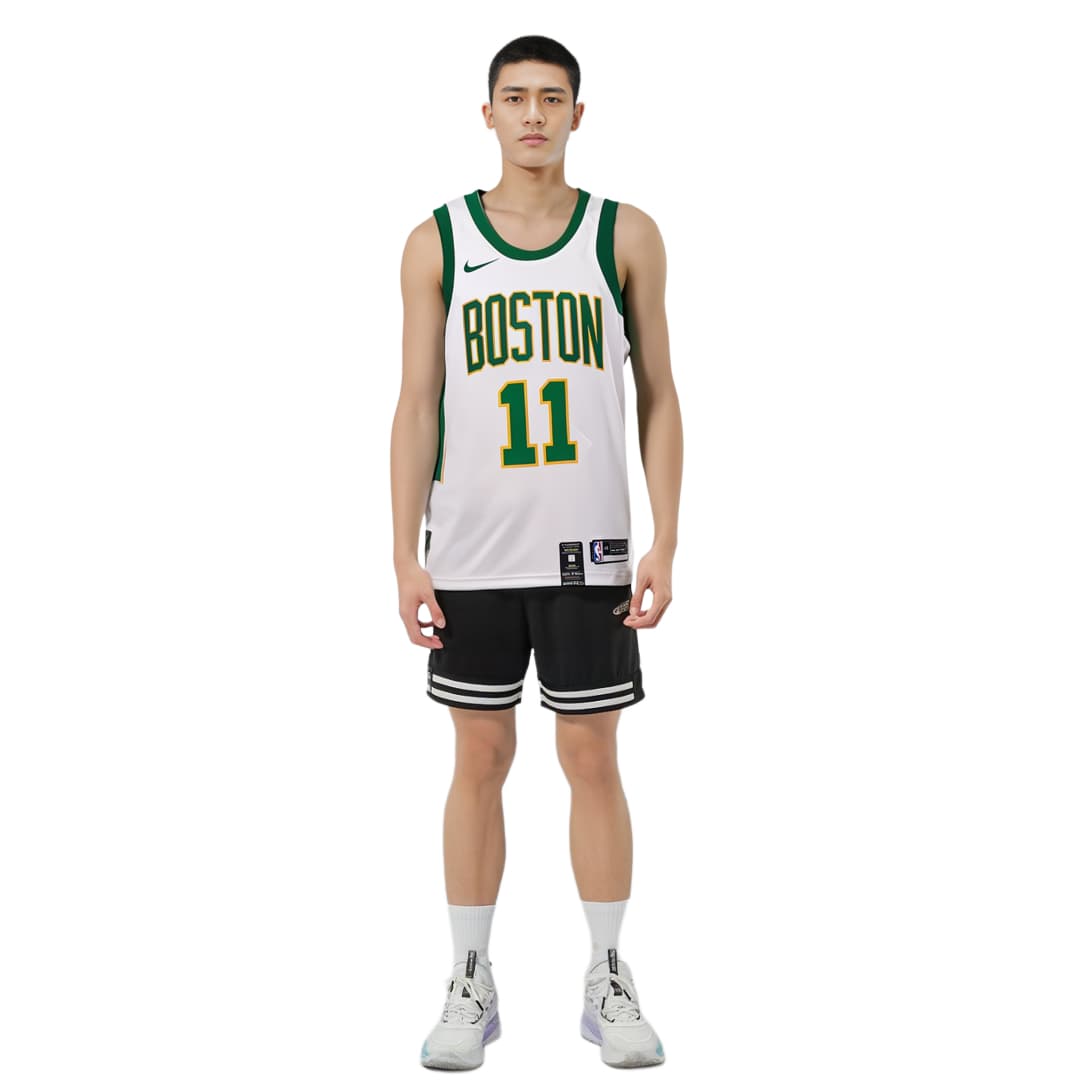 Баскетбольная майка Nike NBA Jersey Kyrie Irving Celtics 11 White Green - изображение 6