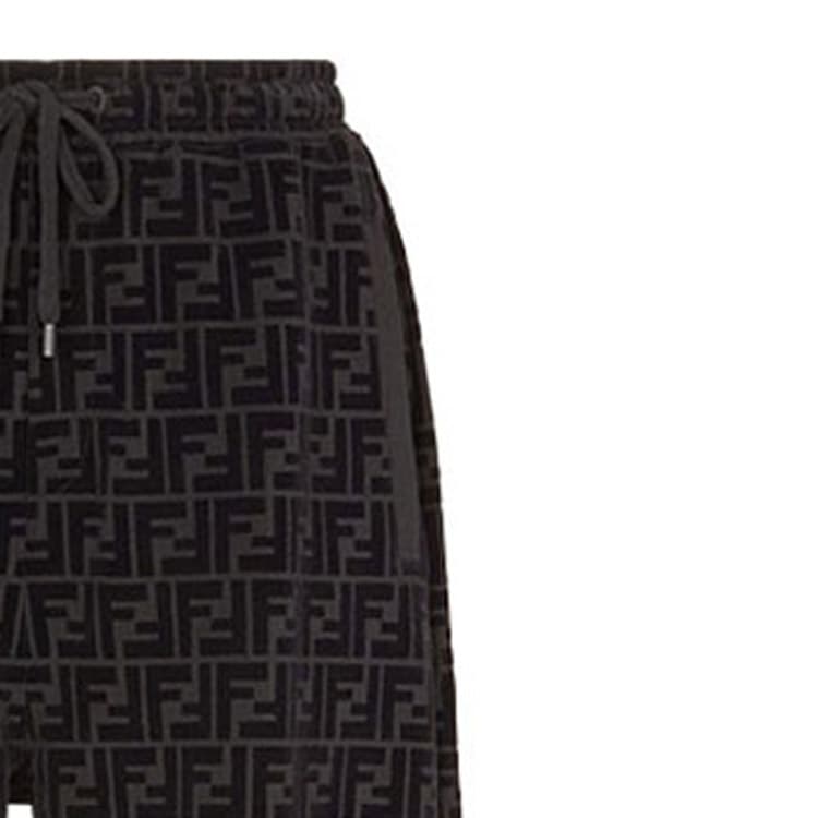Шорты Fendi Logo Print Drawstring Shorts - изображение 5