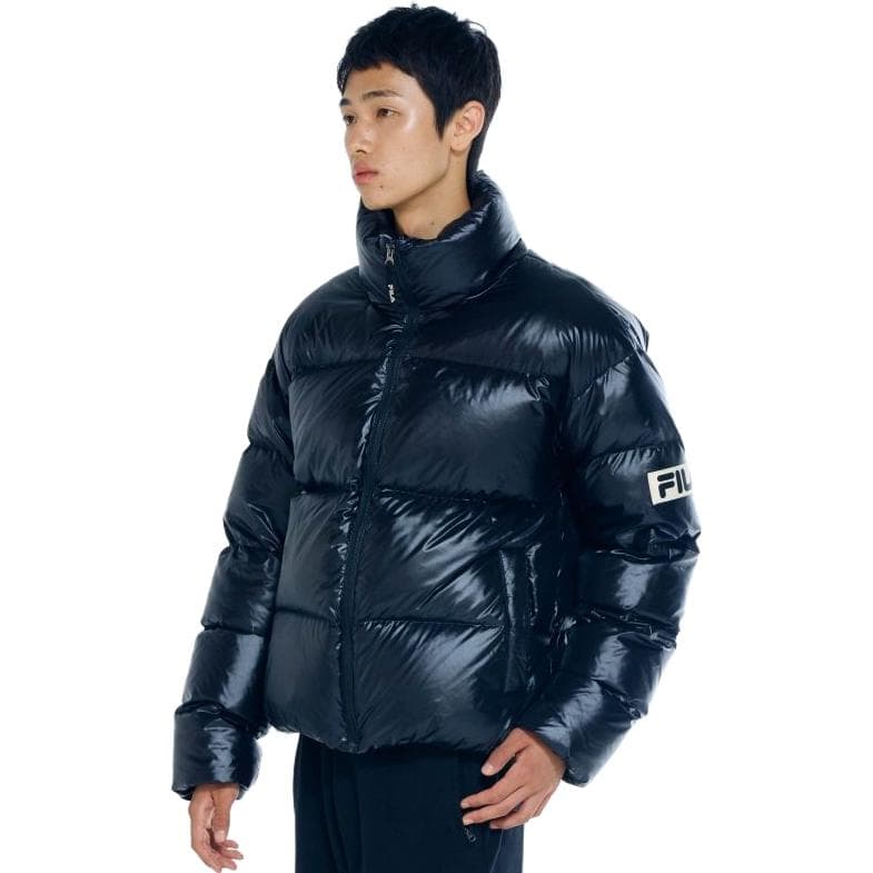 Зимняя куртка FILA Logo Puffer Jacket Black - изображение 4