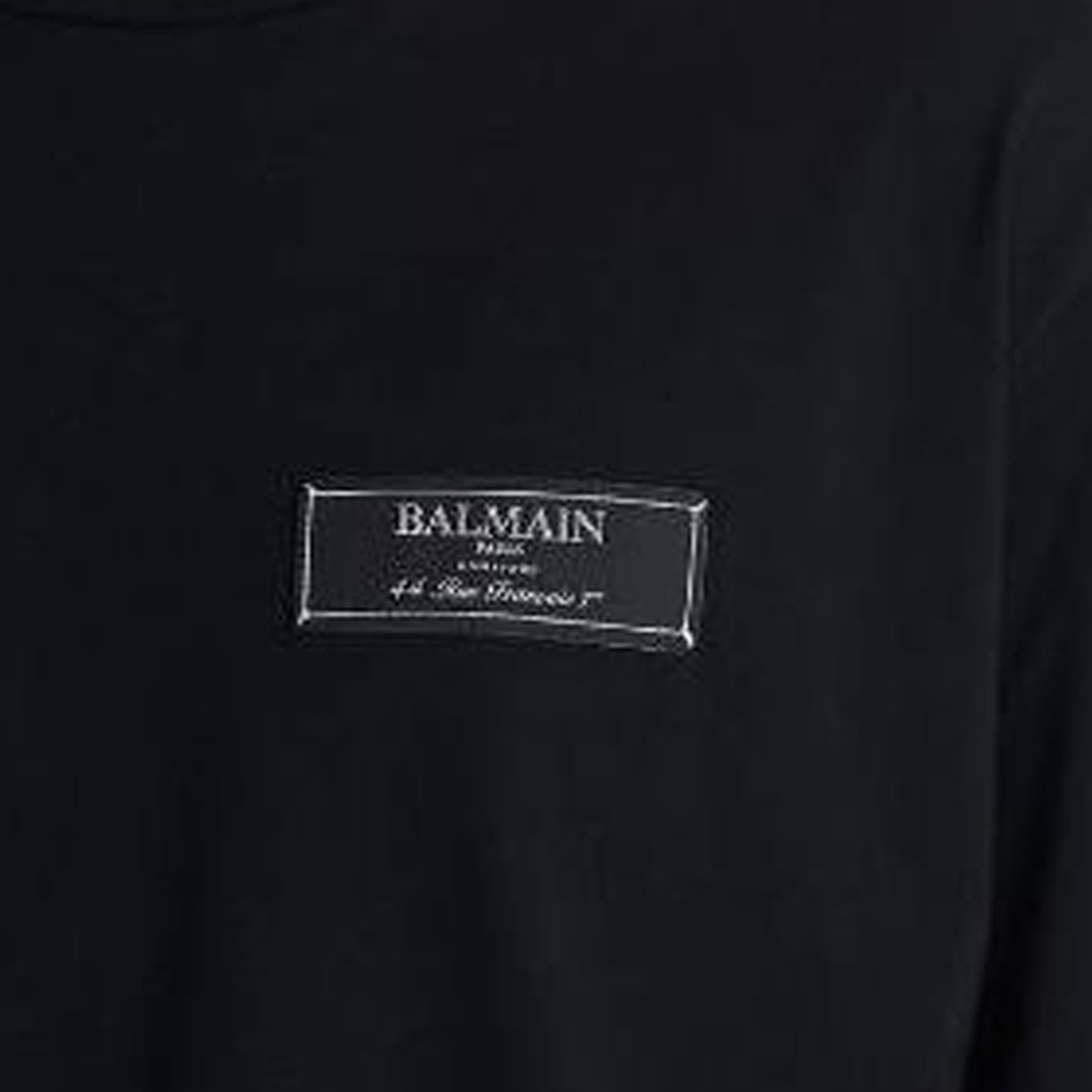 Футболка BALMAIN FW23 T-Shirt With Balmain Paris Label T - изображение 7
