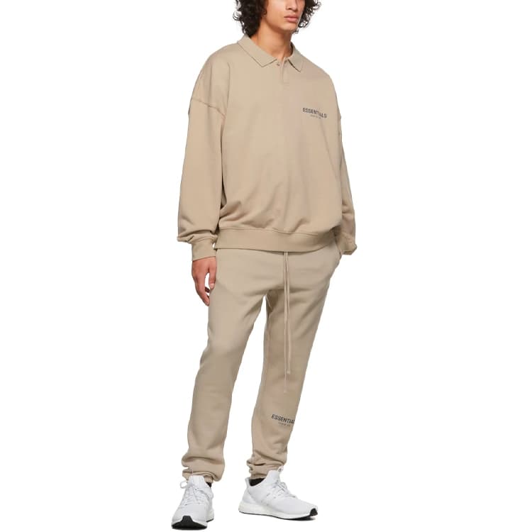 Поло Fear of God Essentials FW21 French Terry Polo StringTan LogoPolo - изображение 3