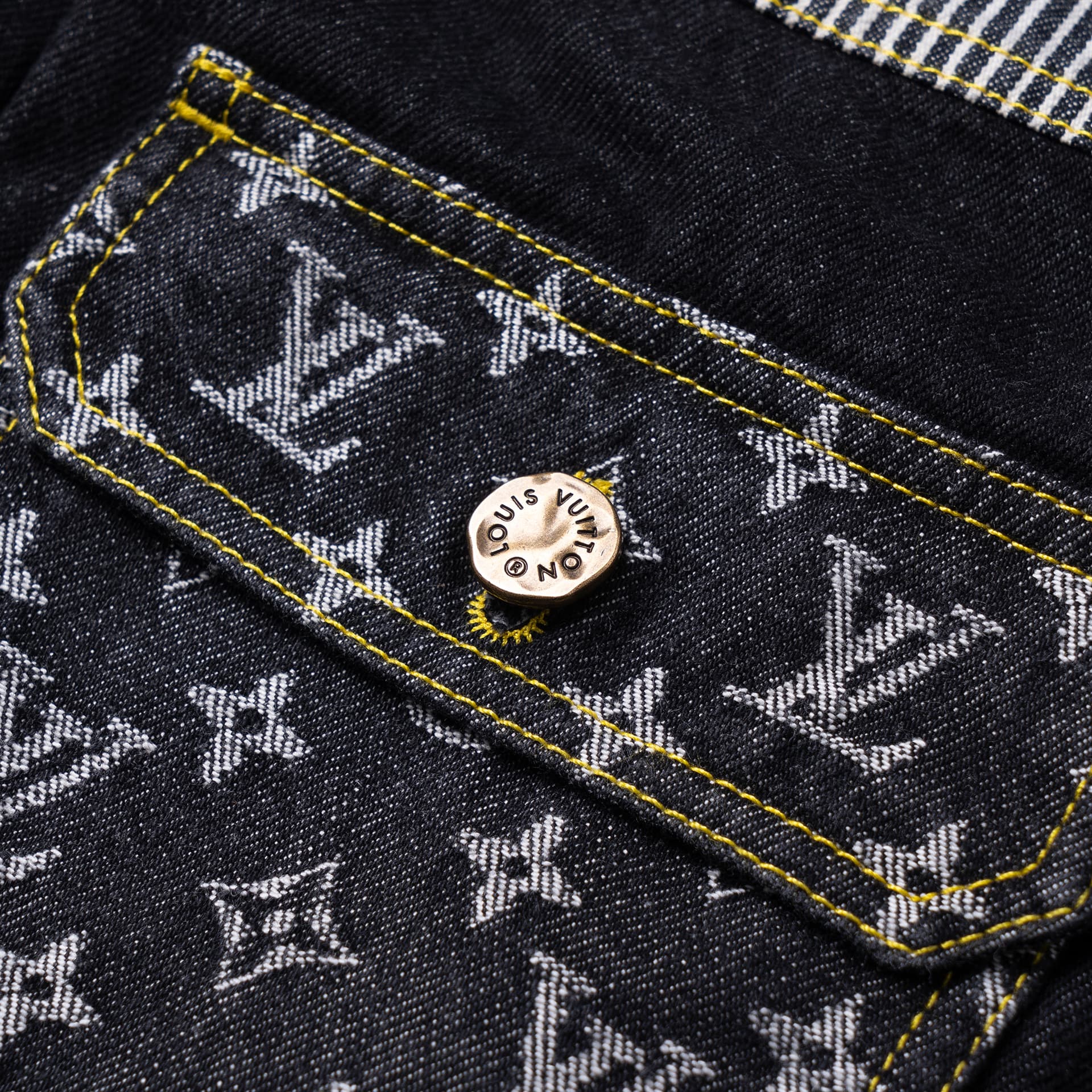 Джинсовая куртка Louis Vuitton Denim Jacket Black - изображение 9