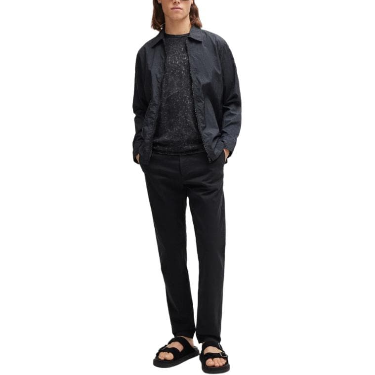Штаны HUGO BOSS SS24 Повседневные брюки Мужские Черные - изображение 4